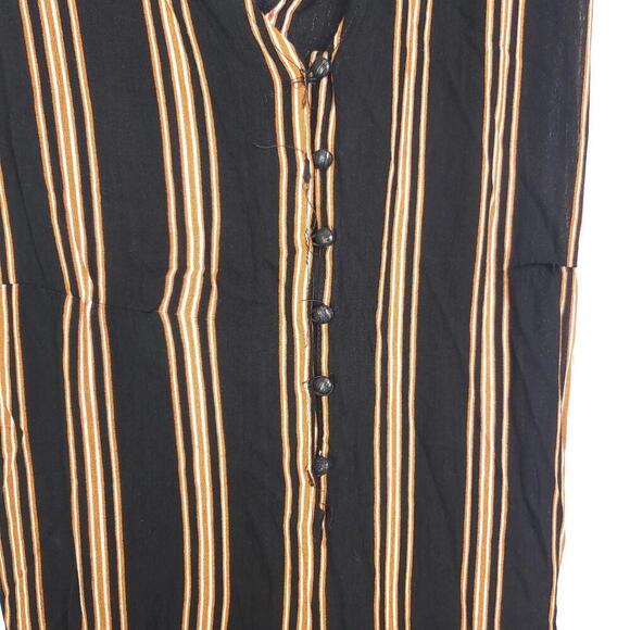 Flying Tomato Jumpsuit Womens Small Wide Leg Flare Hippie Striped 70s Boho - Picture 4 of 9